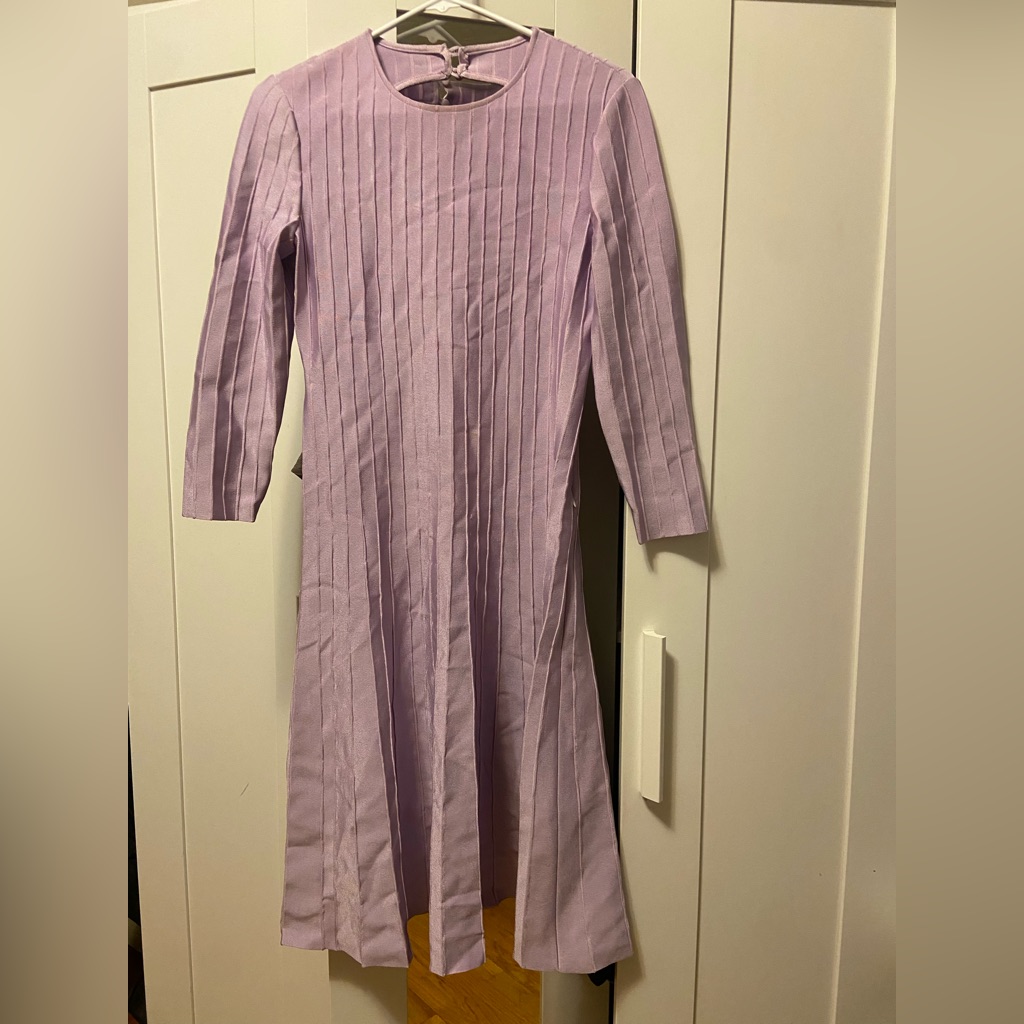 St John Brand New Purple Midi Dress St John Brand New Purple Midi Dress